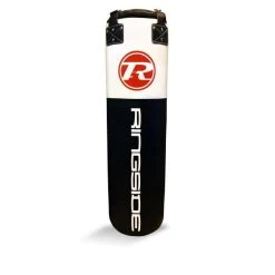 Ringside Synthetic Leather Punchbag - 4ft -Boxing Equip Shop 4ft black white