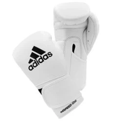 Adidas AdiSpeed Boxing Gloves - Velcro -Boxing Equip Shop adidas adispeed boxing gloves velcro white 3