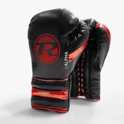 Ringside Alpha Elite Sparring Gloves - Lace -Boxing Equip Shop alpha sparring glove black red