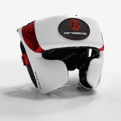 Ringside Alpha Elite Headguard -Boxing Equip Shop alpha sparring headguard white red