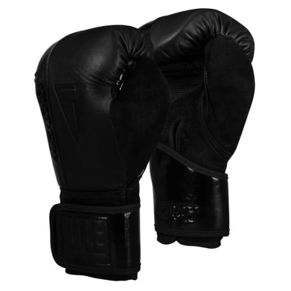 TITLE Black Blast Training Gloves - Velcro 1 TITLE Black Blast Training Gloves - Velcro