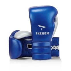 Phenom Boxing SG-202 Sparring Gloves - Lace -Boxing Equip Shop blue 1 78
