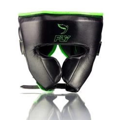 Fly Knight X Headguard -Boxing Equip Shop cheek headguard black green 1