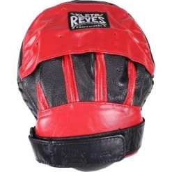 Cleto Reyes Pantera Curved Strapped Focus Mitts -Boxing Equip Shop cle 1016 blackred 03