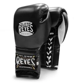 Cleto Reyes Traditional Lace Sparring Boxing Glove -Boxing Equip Shop cleto lace black