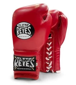 Cleto Reyes Traditional Lace Sparring Boxing Glove -Boxing Equip Shop cleto lace red