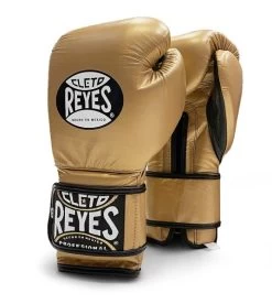 Cleto Reyes Velcro Sparring Boxing Gloves -Boxing Equip Shop cleto velcro gold 4