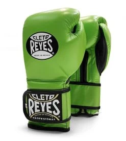 Cleto Reyes Velcro Sparring Boxing Gloves -Boxing Equip Shop cleto velcro green 3