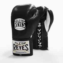 Cleto Reyes Traditional Pro Fight Boxing Gloves -Boxing Equip Shop cleto reyes traditional fight gloves black