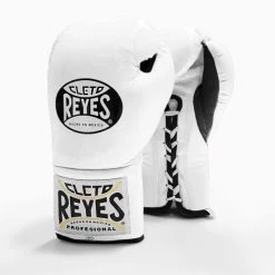 Cleto Reyes Traditional Pro Fight Boxing Gloves -Boxing Equip Shop cleto reyes traditional fight gloves white