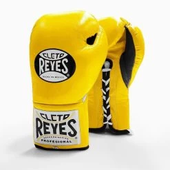 Cleto Reyes Traditional Pro Fight Boxing Gloves -Boxing Equip Shop cleto reyes traditional fight gloves yellow