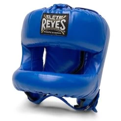Cleto Reyes Rounded Nylon Bar Headguard -Boxing Equip Shop cleto rounded headguard blue 2