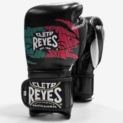 Cleto Reyes Velcro Sparring Boxing Gloves -Boxing Equip Shop cr114 blkmex