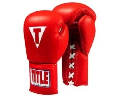 TITLE Classic Leather Training Gloves 2.0 - Lace -Boxing Equip Shop ctsgl2 rd 1 2