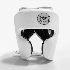 Geezers Elite Pro Headguard 2.0 20 Geezers Elite Pro Headguard 2.0 -Boxing Equip Shop elite pro headguard 2.0 front white