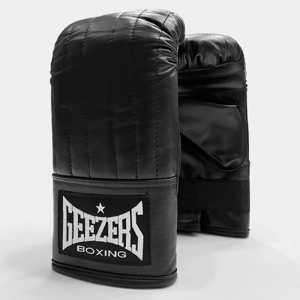 Geezers Pro Classic Leather Bag Mitt - Black 1 Geezers Pro Classic Leather Bag Mitt - Black