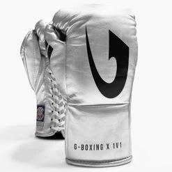 G-Boxing X 1V1 Professional Fight Gloves 10 G-Boxing X 1V1 Professional Fight Gloves -Boxing Equip Shop gb120 silver 1 2