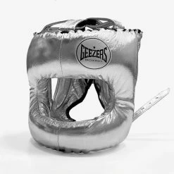 Geezers Elite Pro Bar Faced Headguard 18 Geezers Elite Pro Bar Faced Headguard -Boxing Equip Shop geezers elite pro barfaced headguard silver