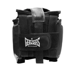Geezers TRG Cheek Headguard - Black -Boxing Equip Shop geezers trg cheek headguard back