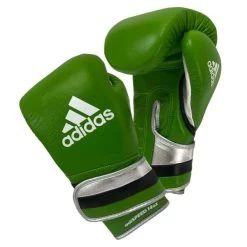 Adidas AdiSpeed Limited Edition Boxing Gloves - Velcro -Boxing Equip Shop green velcro 1