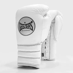 Geezers Halo Training/Sparring Boxing Gloves - Lace -Boxing Equip Shop halo live images lace white 1