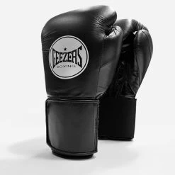 Geezers Halo Training/Sparring Boxing Gloves - Velcro -Boxing Equip Shop halo live images velcro black