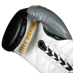 TITLE Icon I-Tech Lace Training Gloves -Boxing Equip Shop iitgl bk wh gr 03 1