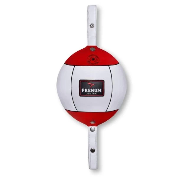 Phenom Boxing DB-1 Double End Rebound Bag - White/Red (7") 1 Phenom Boxing DB-1 Double End Rebound Bag - White/Red (7")