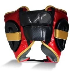 Ringside Pro Fitness Headguard -Boxing Equip Shop pro fitness metallic head red back