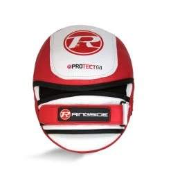 Ringside Protect G1 Focus Pads -Boxing Equip Shop protect g1 focus red white back