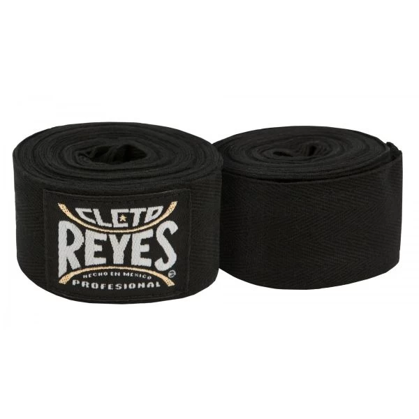 Cleto Reyes Mexican Hook & Loop Handwraps - Black 1 Cleto Reyes Mexican Hook & Loop Handwraps - Black