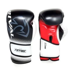 Rival RS-FTR Future Junior Sparring Gloves - Black/White/Red -Boxing Equip Shop rs ftr 3