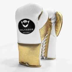 Salvador Professional Fight Gloves -Boxing Equip Shop salvador white gold