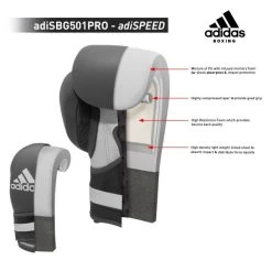 Adidas AdiSpeed Boxing Gloves - Velcro -Boxing Equip Shop speed specs 1