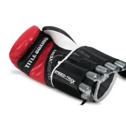 TITLE Speed-Trax Weighted Bag Gloves -Boxing Equip Shop stwbg bk rd 3 4 1