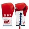 TITLE Boxing Sugar Ray Leonard Signature Leather Sparring Gloves