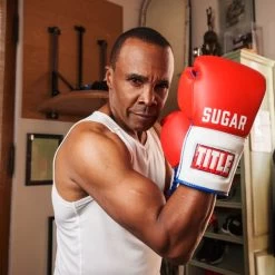 TITLE Boxing Sugar Ray Leonard Signature Leather Sparring Gloves -Boxing Equip Shop tb165 7