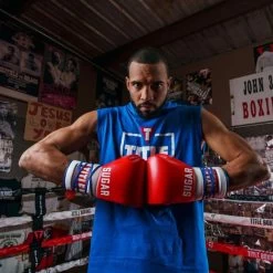 TITLE Boxing Sugar Ray Leonard Signature Leather Sparring Gloves -Boxing Equip Shop tb165 8