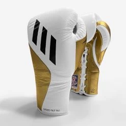 Adidas TILT 750 Pro Fight Boxing Gloves -Boxing Equip Shop tilt white gold