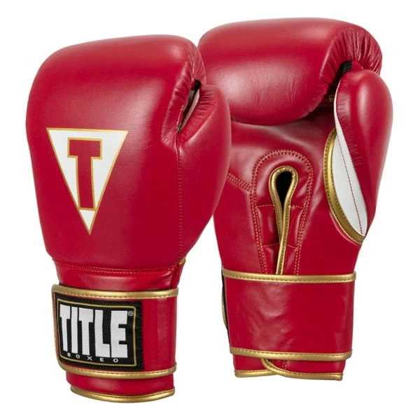 TITLE Boxeo Mexican Leather Training Gloves Quatro - Velcro 2 TITLE Boxeo Mexican Leather Training Gloves Quatro - Velcro - Image 2