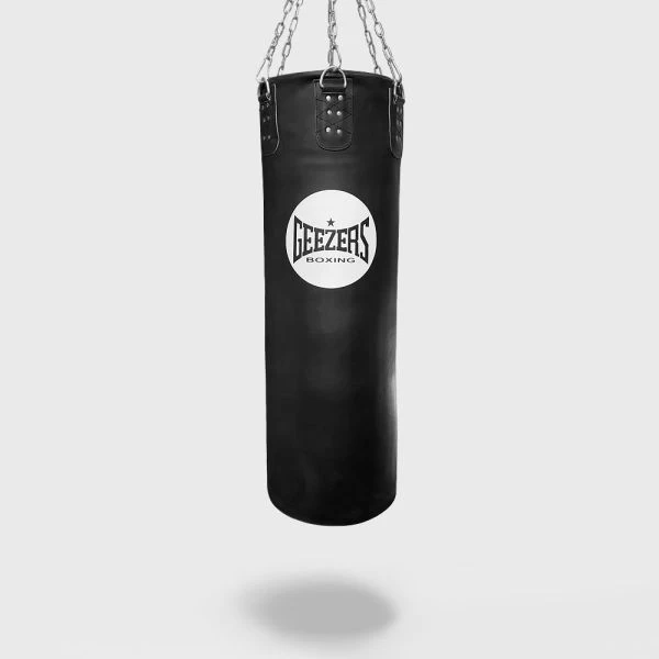 Geezers Elite Pro Impact Leather Heavy Punch Bag - 4ft 1 Geezers Elite Pro Impact Leather Heavy Punch Bag - 4ft