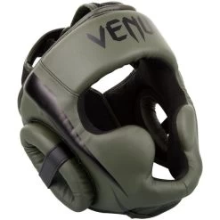 Venum Elite Headguard -Boxing Equip Shop venum 1395 200 venum 1395 200 galery image 1 headgear elite khaki black 1500 02 1