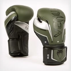 Venum Elite Evo Boxing Gloves 5 Venum Elite Evo Boxing Gloves -Boxing Equip Shop venum elite evo glove khaki silver 1