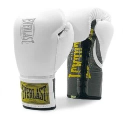 Everlast 1910 Classic Sparring Boxing Gloves - Lace -Boxing Equip Shop white 13